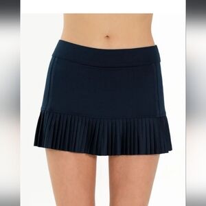 NWT InPhorm NYC Classic Pleated Tennis Golf Skirt skort - Navy sz M
